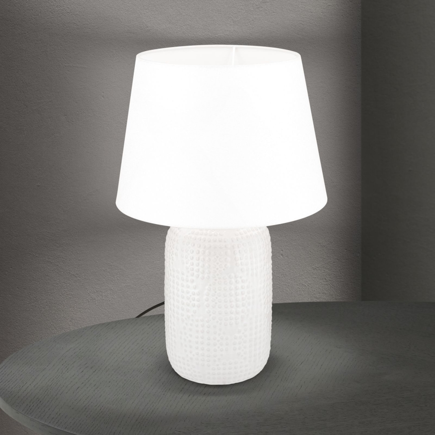 Laualamp CORAL 1xE27/40W/230V keeramika/valge
