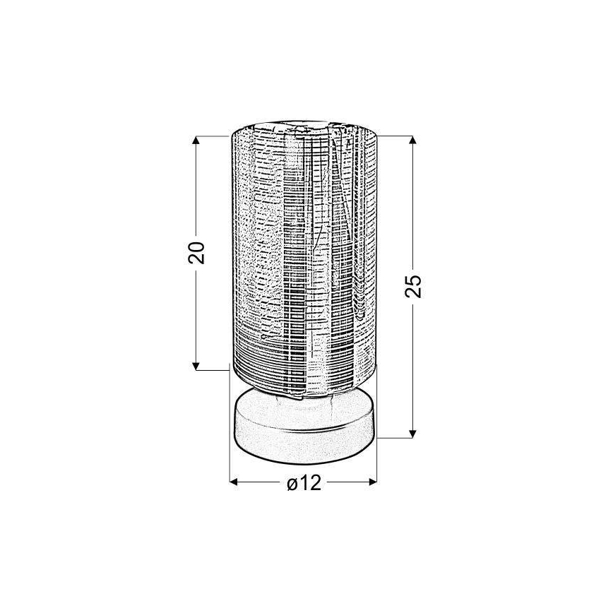 Laualamp COX 1xE27/60W/230V