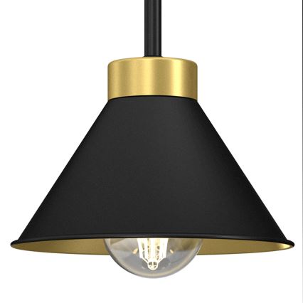 Laualamp DEMET 1xE27/15W/230V must/kuldne