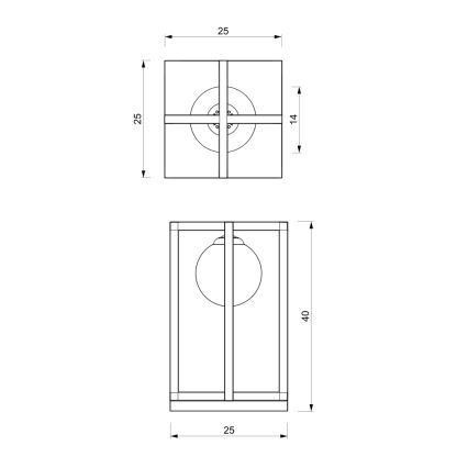 Laualamp DIEGO 1xE14/40W/230V must