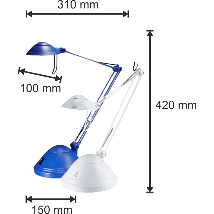 laualamp ELA 1xGY6,35/50W/230V/12V sinine