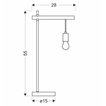 Laualamp IZZY 1xE27/60W/230V
