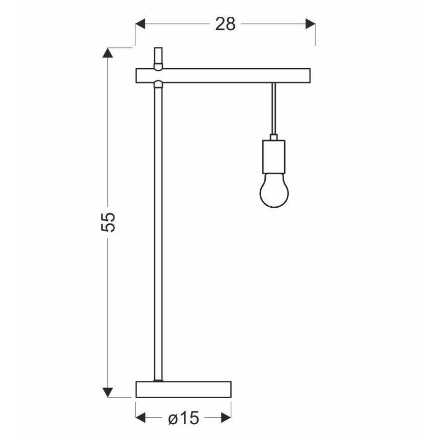 Laualamp IZZY 1xE27/60W/230V