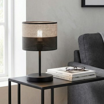 Laualamp KARBON 1xE27/15W/230V must/hall