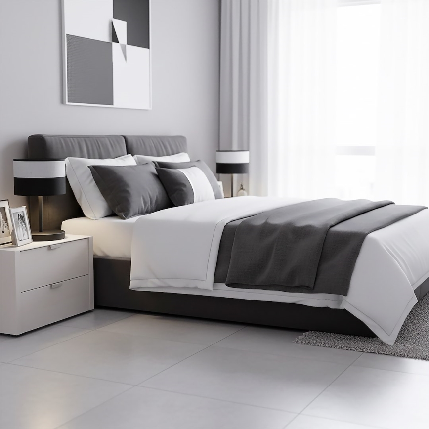 Laualamp KARBON 1xE27/15W/230V must/hall