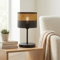 Laualamp KARBON 1xE27/15W/230V must/pruun