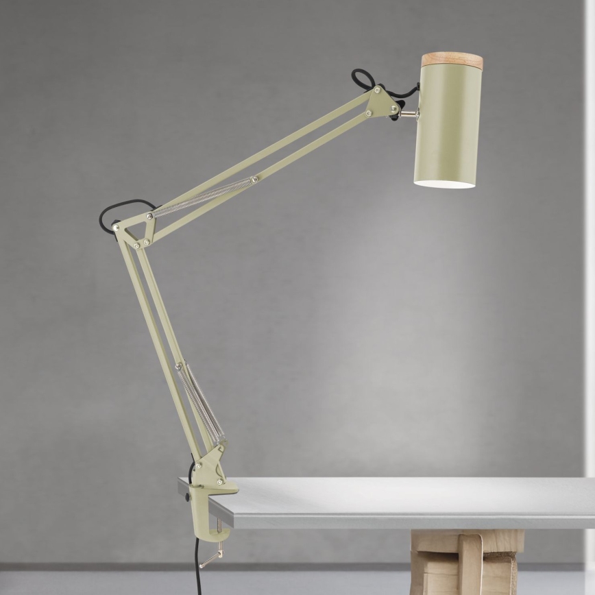 Laualamp kinnitusklambriga GILI 1xE27/40W/230V roheline