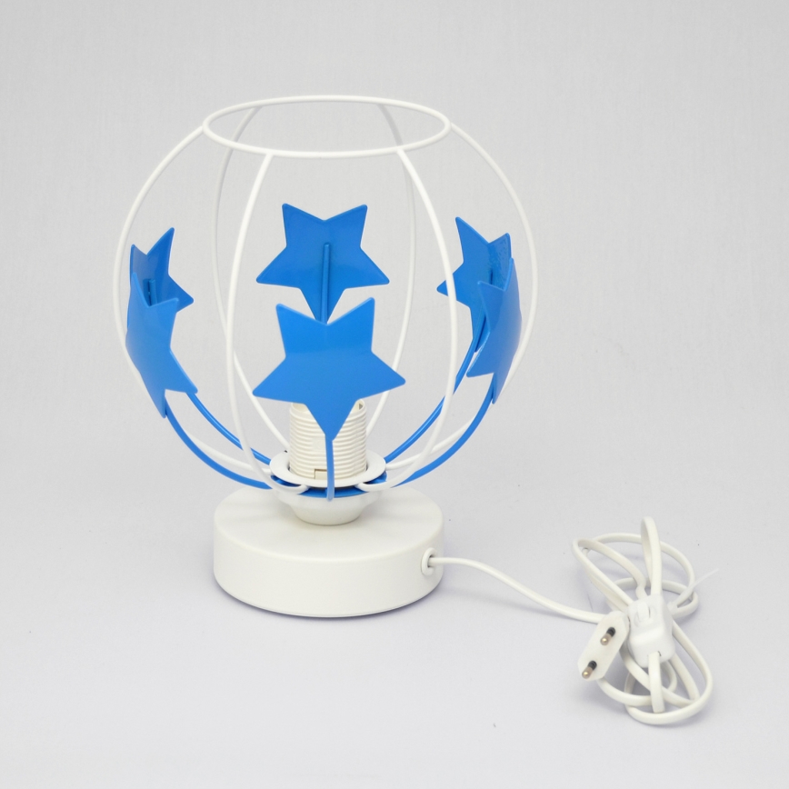 Laualamp lastele STARS 1xE27/15W/230V sinine/valge