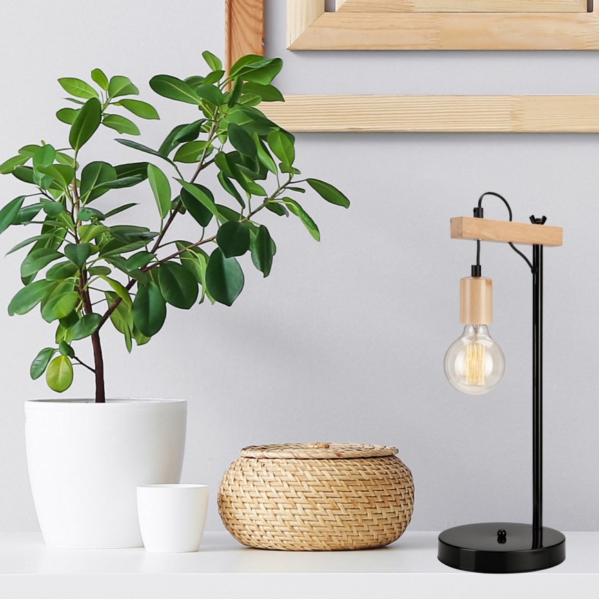 Laualamp LEON 1xE27/60W/230V pöök - FSC sertifitseeritud