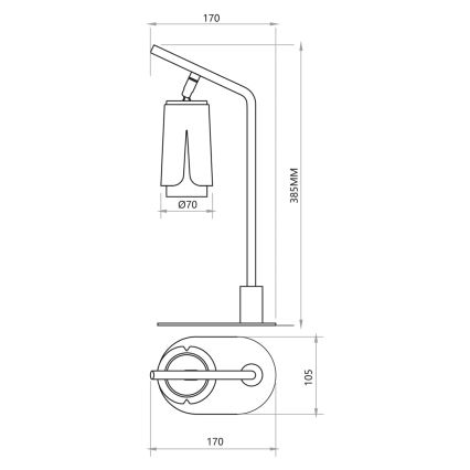 Laualamp LILL 1xGU10/8W/230V must