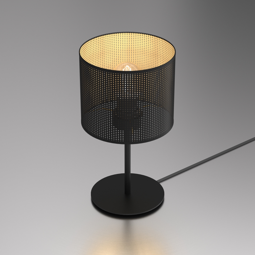 Laualamp LOFT SHADE 1xE27/60W/230V diameeter 18 cm must/kuldne