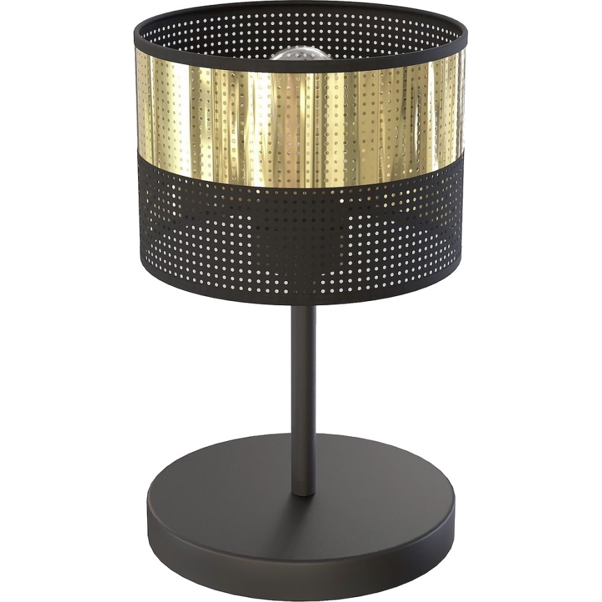 Laualamp LUX 1xE27/15W/230V must/kuldne