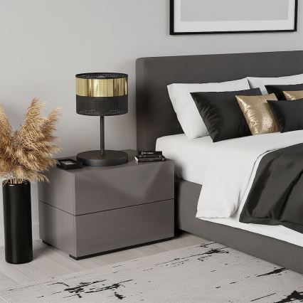 Laualamp LUX 1xE27/15W/230V must/kuldne