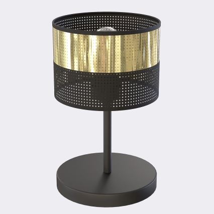 Laualamp LUX 1xE27/15W/230V must/kuldne