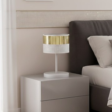 Laualamp LUX 1xE27/15W/230V valge/kuldne