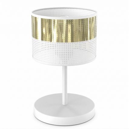 Laualamp LUX 1xE27/15W/230V valge/kuldne