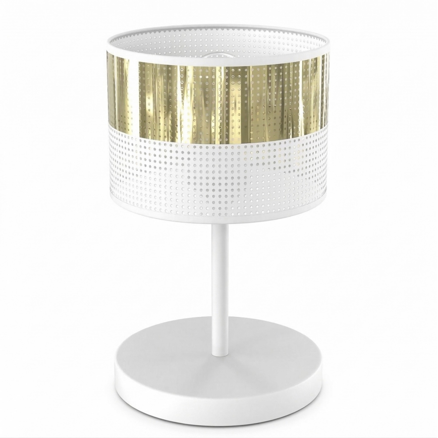 Laualamp LUX 1xE27/15W/230V valge/kuldne