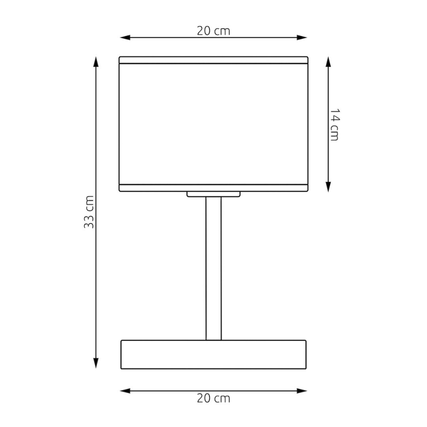 Laualamp LUX 1xE27/15W/230V valge/kuldne