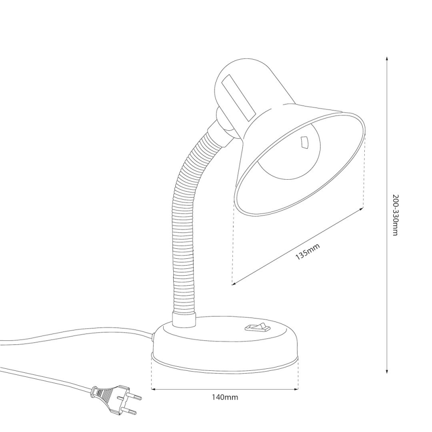 Laualamp MENTOR 1xE27/15W/230V roheline