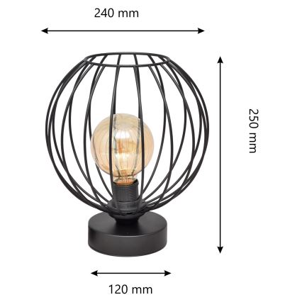 Laualamp MERCURE 1xE27/15W/230V must