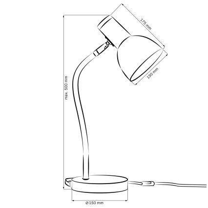 Laualamp MIMI 1xE27/10W/230V sinine