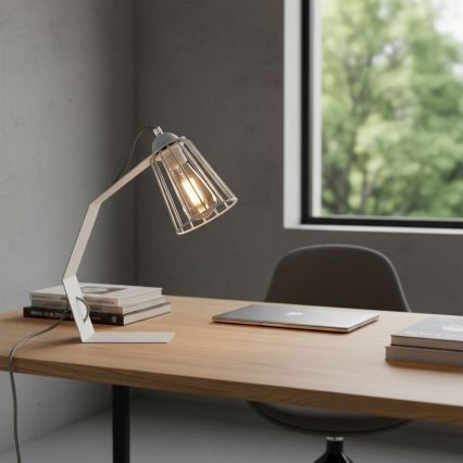 Laualamp NANDO 1xE27/15W/230V valge