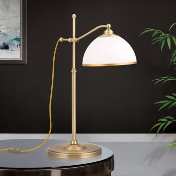 Laualamp OLD LAMP 1xE27/40W/230V 65 cm valge/messing