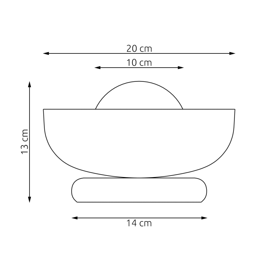 Laualamp OZZY 1xG9/8W/230V valge