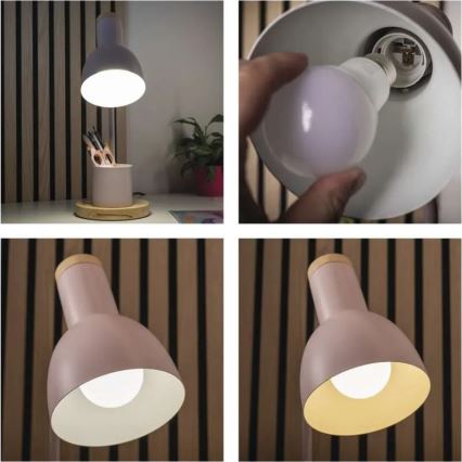 Laualamp POPPY 1xE27/25W/230V roosa