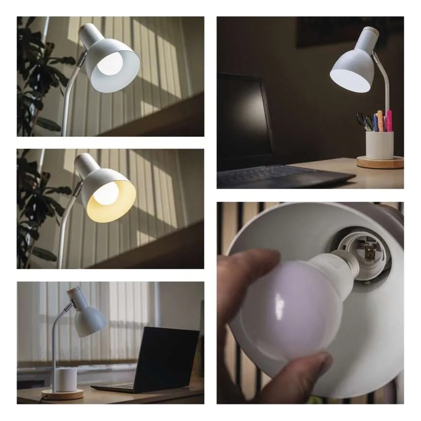 Laualamp POPPY 1xE27/25W/230V valge