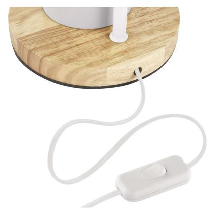 Laualamp POPPY 1xE27/25W/230V valge