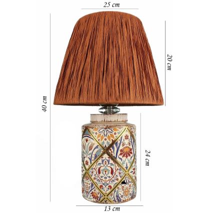 Laualamp RAMZES 1xE27/40W/230V raffia