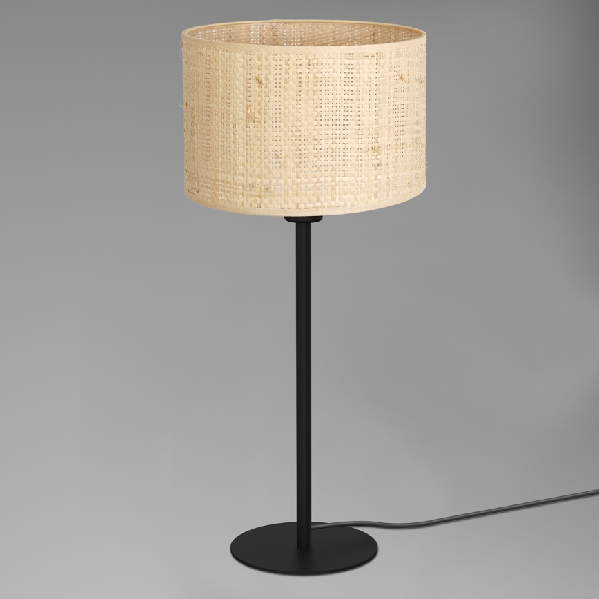Laualamp RATTAN 1xE27/60W/230V diameeter 25 cm punutud