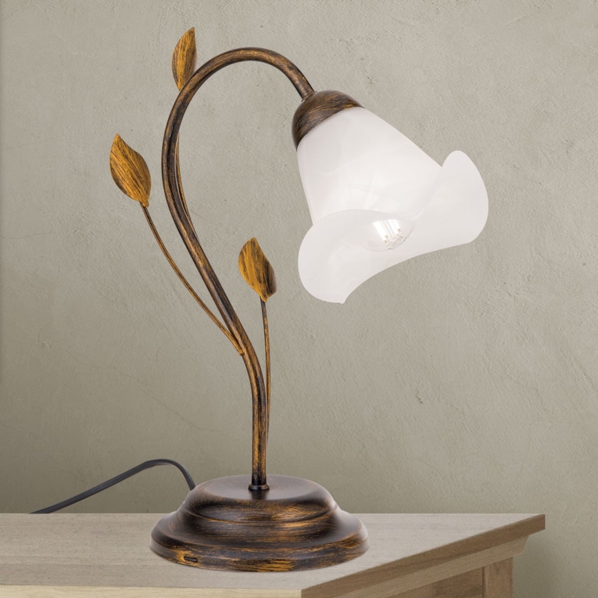 Laualamp SISI 1xE14/40W/230V pronks/paatina