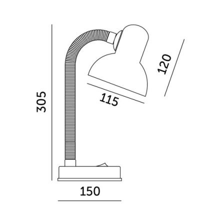 Laualamp SMIESZEK 1xE27/40W/230V roosa