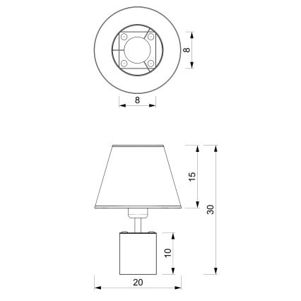 Laualamp SODER 1xE27/60W/230V