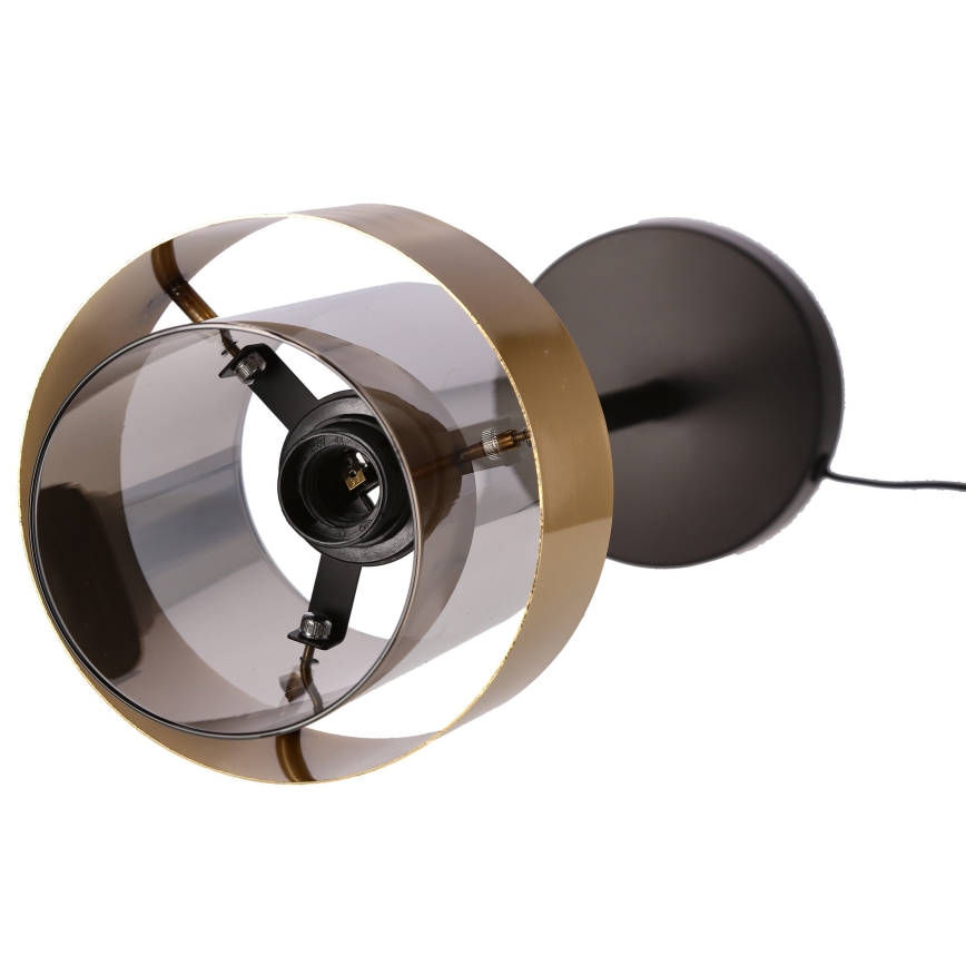 Laualamp SPIEGA 1xE27/60W/230V kuldne/must