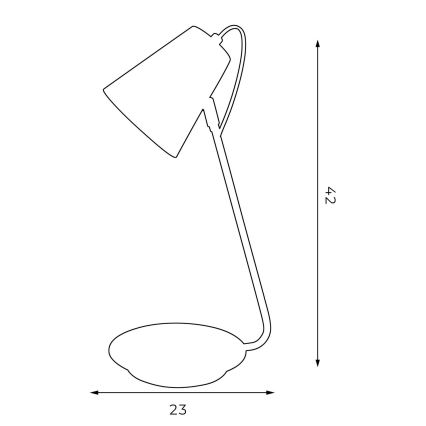 Laualamp TABLE LAMPS 1xE27/60W/230V