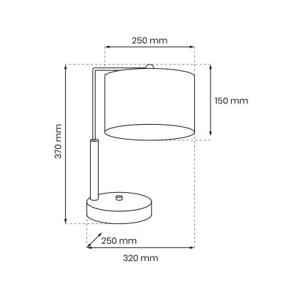 Laualamp ULTIMO 1xE27/60W/230V must