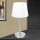 Laualamp USB pordiga LUDWIG 1xE27/40W/230V 50 cm valge/matt kroom