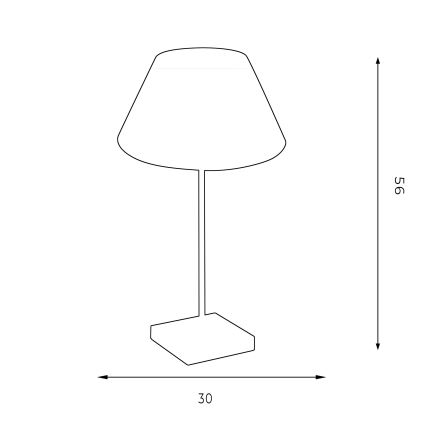 Laualamp USB ühendusega 1xE27/60W/230V must