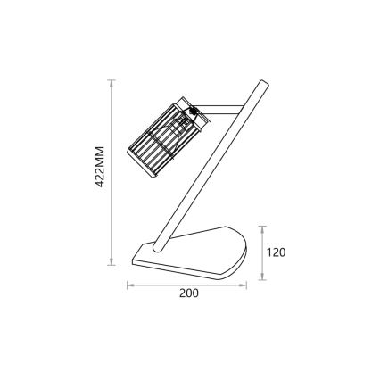 Laualamp VERTICAL 1xGU10/8W/230V valge