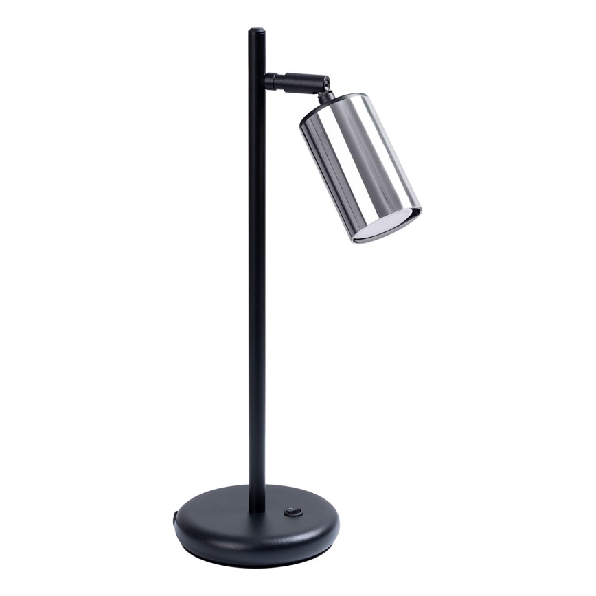 Laualamp WINX 1xGU10/10W/230V must/läikiv kroom