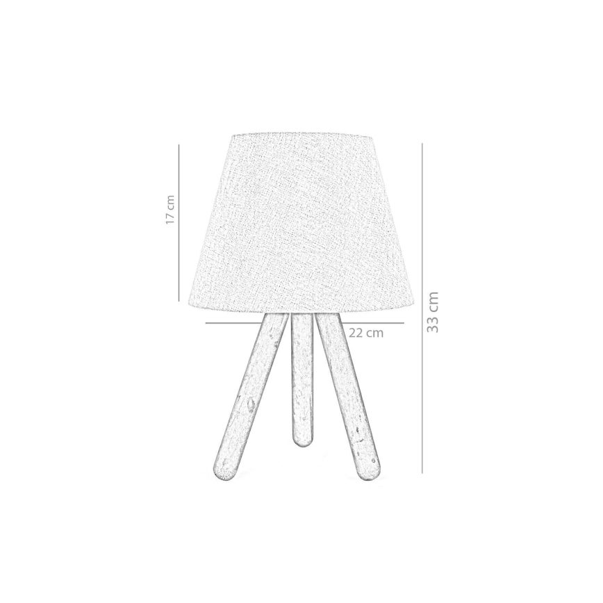Laualamp WOOD 1xE27/60W/230V sinine