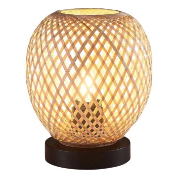 Laualamp ZANZIBAR 1xE27/20W/230V d. 18 cm bambus