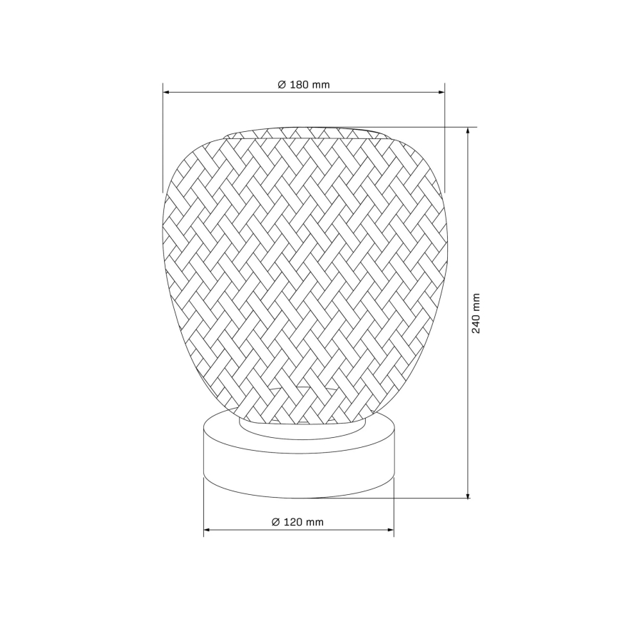 Laualamp ZANZIBAR 1xE27/20W/230V d. 18 cm bambus