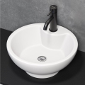 Lauale asetatav valamu DRAMMEN, läbimõõt 40,1 cm, keraamika/valge