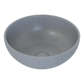 Lauapealne valamu BERGEN, läbimõõt 39 cm, betoon/hall