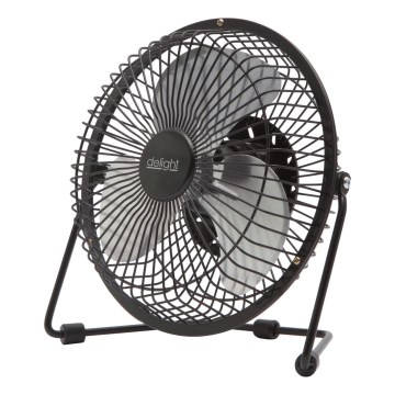 Lauaventilaator 1,75 W / 5 V USB, läbimõõt 18 cm, must