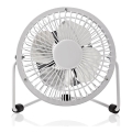 Lauaventilaator 3W/USB 10 cm valge